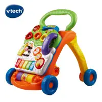 在飛比找ETMall東森購物網優惠-【Vtech】寶寶聲光學步車-橘綠色
