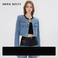 在飛比找蝦皮購物優惠-MISS SIXTY江疏影同款春秋新款牛仔加棉外套女