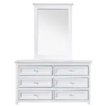 [James Lane] Mandalay Dresser With Mirror White