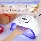 150W UV LED Nail Lamp, Gel Nail Polish Dryer Curing Lamp with 4 Timer Settings