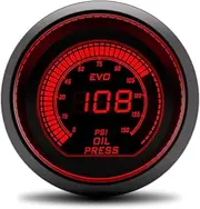 TYZYAGPGNL 2 Inch 52mm Car Digital Turbo Boost Gauge Controller PSI Water Temp Oil Temp Oil Pressure Gauge Voltmeter Tachometer RPM Meter Automotive Voltage Boost Meter(Oil Pressure Gauge)