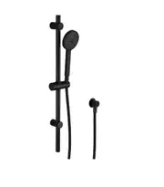 HC Cuter Black Hand Shower On Rail