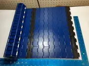 NEW REXNORD 18" x 20' Conveyor belt chain black blue BLT 5705 FLIGHTS PADDLES