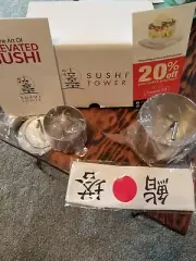 The Original Sushi Tower Kit - Premium Stainless Steel Sushi Making Set. NEW