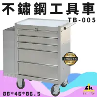 在飛比找松果購物優惠-~店家必備~TB-005 不鏽鋼工具車 工作車/工具推車/多