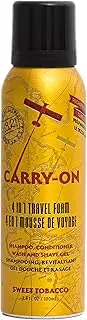 1821 Man Made Carry on 4 in 1 Hair Styling Travel Foam 100 ml, Sweet Tobacco