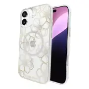 iPhone 16 Plus Case [Compatible with MagSafe] - Sparkly Floral Floral Gems