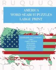 America: Puzzle Activity Book for Teens and Adults: Large Print by Herbert Dean