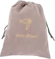 Velvet Hair Dryer Bag Drawstring Storage Pouch for Travel Home Washable Reusable Hair Dryer Symbol Soft