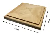 115mm Square Pyramid Post Cap Treated Pine H3 LOSP - Paint Grade