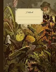 Notebook: Beautiful College Ruled Vintage Composition Notebook With Original Brehm Illustration: Beetles, Insects, Millipedes, Wildflowers, Plants