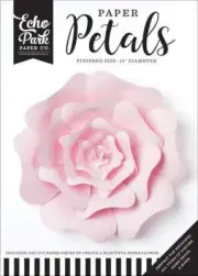 Echo Park Paper Petals Large Light Pink Rose