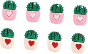 IWOWHERO 8Pcs Adorable Cactus USB Charger Protector Durable Protectors Cable Lines Cover for Safe Charging Organize Prevent Twisting Knotting and Damage