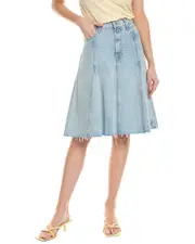 MOTHER The Half Swing Fray Skirt 24 Blue
