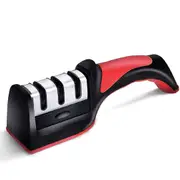 Knife Sharpener Kitchen Diamond Sharp Knives Scissor Sharpening Tool - 3 Stage