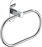 Wall Mounted Towel Rack Punch Bathroom Towel Holder Rustproof Stainless Steel Towel Bar for Home Moisture Space Saving Design for Bath Towels and Kitchen Utensils