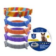 Adjustable Flea Tick Collar for Dogs Cats 7-8 Months Design Natural Ingredients