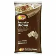 AUSTRALIAN MEDIUM GRAIN BROWN RICE 5KG BY CALROSE SUNRICE - FREE POST