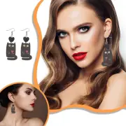 Personalized Love Cat Earrings Cat Lover Ear Accessories Double Sided Wooden