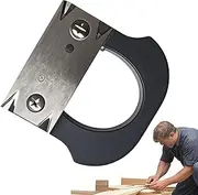 LeoLeozz Edge Banding Trimmer Tool,Edge Banding Cutter Deburring Tool - Non-slip Handle Precision Cutter Handheld Trimming Corner Planer for Veneer Abs Curved Straight Woodworking