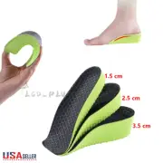 Universal Height Increase Insoles Pad Invisible Shoe Lifts Inserts Elastic Shock