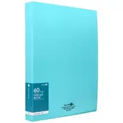 Aqua Drops A4 Display Book 60 Pocket Fixed Vivid Teal