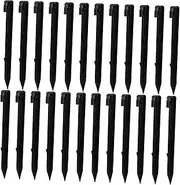 WHAMVOX 50pcs Plastic Tent Pegs: Heavy Duty Canopy Anchoring Pegs Tent Spike Hook Awning Camping Stakes for Camping Gardening Landscaping Backpacking