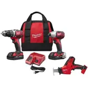 Milwaukee Power Tool Combo Kit 8V Li-Ion Cordless Brushed Variable Speed(2-Tool)