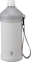 CBJAPAN BOT.GOMUG Strap BOT.GOMUG Strap PET Bottle Holder with Strap, Gray, 16.9-23.6 fl oz (500-600 ml), Stainless Steel, Vacuum Insulated, Double Layer Construction, Plastic Bottle Beverage