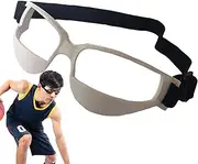 Basketball Glasses, Portable Sports Eyewear, TPEE Protective Dribble Specs, Adjustable Training Goggles, Clear Vision Eye Guard, for Players, Teenagers, Adults, Kids, 6.7 x 2.36 inches