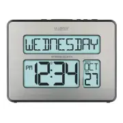 513-1419BLv4-INT Backlight Atomic Full Calendar Clock Extra Large Digits