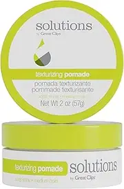 Great Clips Solutions by Texturizing Pomade, 2oz |Light-to-Medium Hold Hair Styling Aid | Provides Natural Shine
