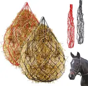 Glarks 2Pcs 36" Ultra Slow Feed Hay Net, 2 Color Large Heavy Duty Poly Horse Hay
