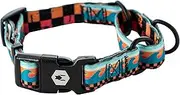 Wolfgang Heavy Duty Martingale Dog Collar with Quick Release Nylon Buckle for Walking & Training, Buena Onda, Large