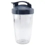 24 oz Cup with Lip Ring and To-Go Lid for NutriBullet NB-101B NB-101S NB-201