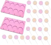 OKUMEYR Silicone Lollipop Mold Set Round Delicate Easy to Use Great for Baking DIY
