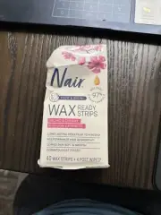 3 pack Nair Hair Remover Wax Ready-Strips for Face & Bikini, Ag