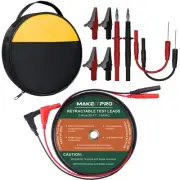 2 Wires 30FT 18AWG Retractable Test Leads with Cable Bag and Dual Ended Elect...