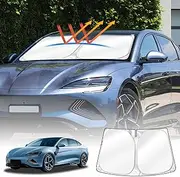 X-Car Windshield Sun Shade for BYD Seal 2023-2025 Blocks UV Rays Foldable Custom Wind Screen Sun Visor Protector