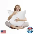 DOWNCOOL Throw Pillow Inserts (Pack of 1) - 18 x 18 White Square Pillow Inser