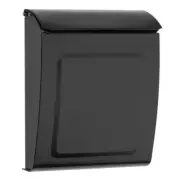Aspen Black, Small, Steel, Locking, Wall Mount Mailbox