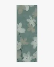 75' x 215' | Machine Washable Runner Rug | Kid & Pet Friendly | Indoor Rug | Magnolia Teal Rug | Ruggable