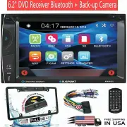 Blaupunkt Car Audio Double Din 6.2" Touchscreen DVD Bluetooth + Rear Camera XV30