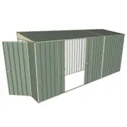Build-A-Shed 1.2 x 4.5 x 2.0m Skillion Double Sliding Side Door Shed - Green