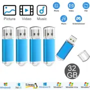 2/4/5Pack 32GB Flash Drive Memory Stick Flash USB 2.0 Pen Drive Storage