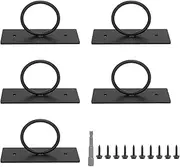 5pcs Decorative Rope Supports Holder for Hemp Ropes Wall Mount Hanger Ceiling Hook for Hanging Plant 304 Stainless Steel Black