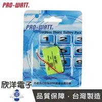 在飛比找樂天市場購物網優惠-※ 欣洋電子 ※ PRO-WATT 無線電話電池 萬用接頭 