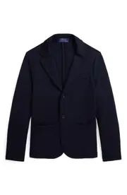 Polo Ralph Lauren Kids' Double Knit Blazer in Aviator Navy at Nordstrom