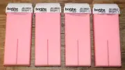 Lot of 4 BORTHE Professional Pink Powdered Roll On Wax Cartridges - Exp 10/2027
