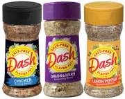 Mrs. Dash Salt Free Seasoning Blends Variety 3 Pack - Chicken, Onion Herb, Lemon